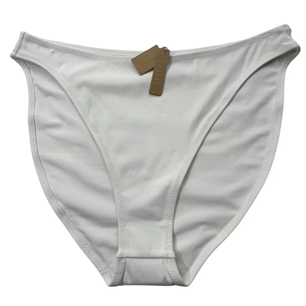 SKIMS Shaping Swim Underwire Bikini Top + Dipped Bottom Onyx Marble ‎ 3X